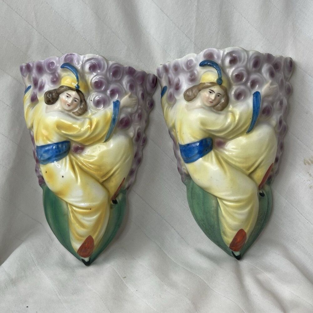 Vintage Sinbad Ceramic Pocket Planter- Made in Geremany